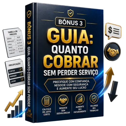 Capa do guia quanto cobrar sem perder serviço